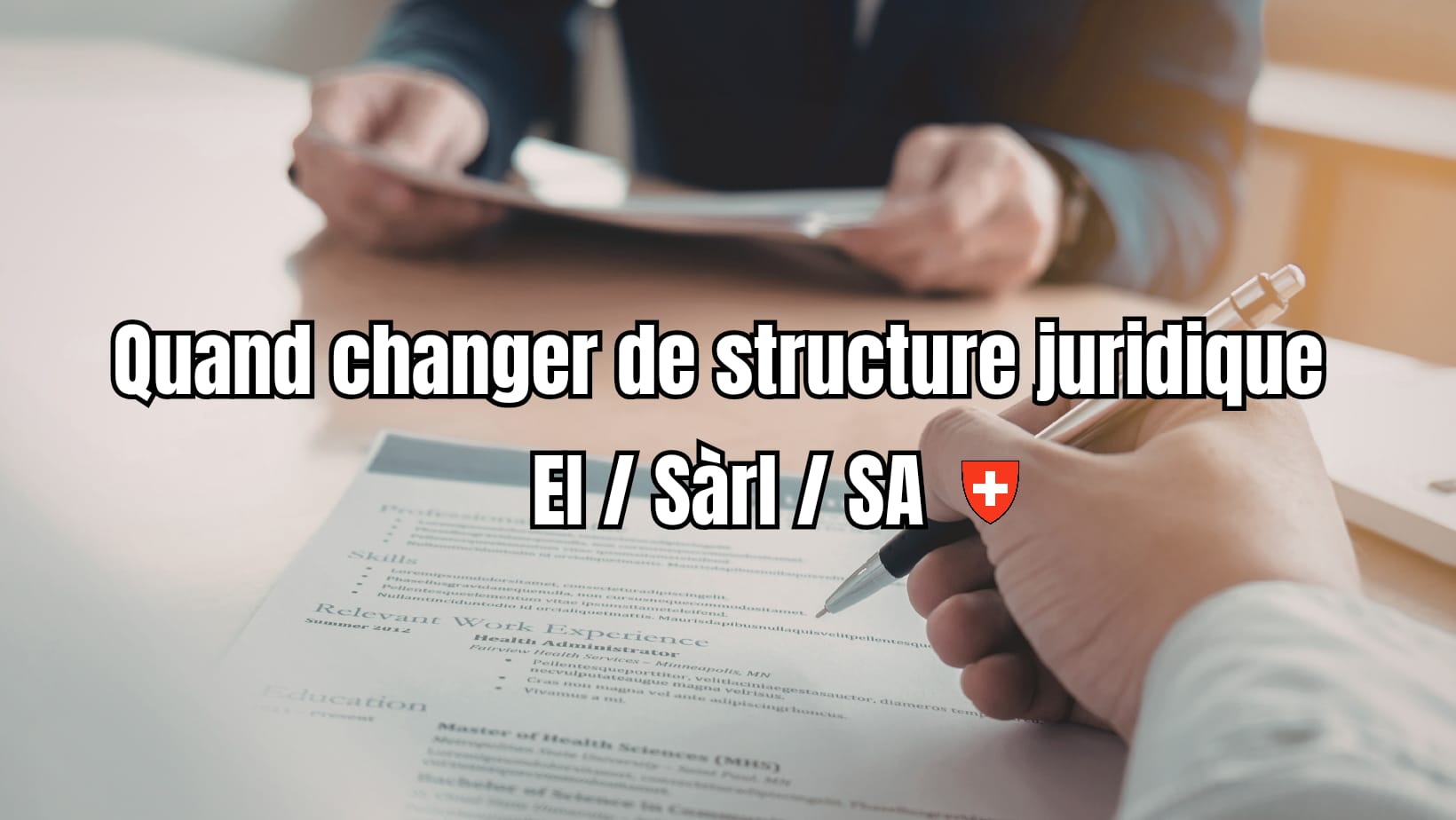 Changer de structure juridique en Suisse : quand et pourquoi évoluer